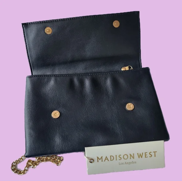 MADISON WEST CHEETAH PRINT DESIGN CROSSBODY/CLUTCH/BAG/PURSE BNWT - Picture 6 of 7